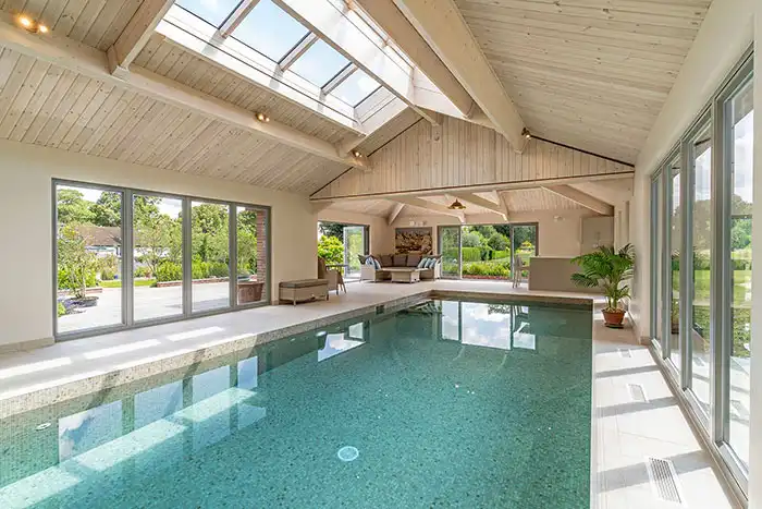 indoor traditional style pool