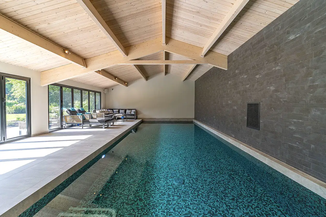Pool house Inside a luxury pool house