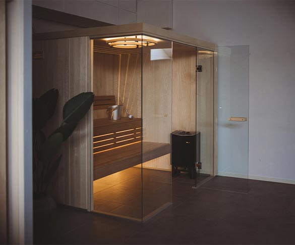 A pool sauna