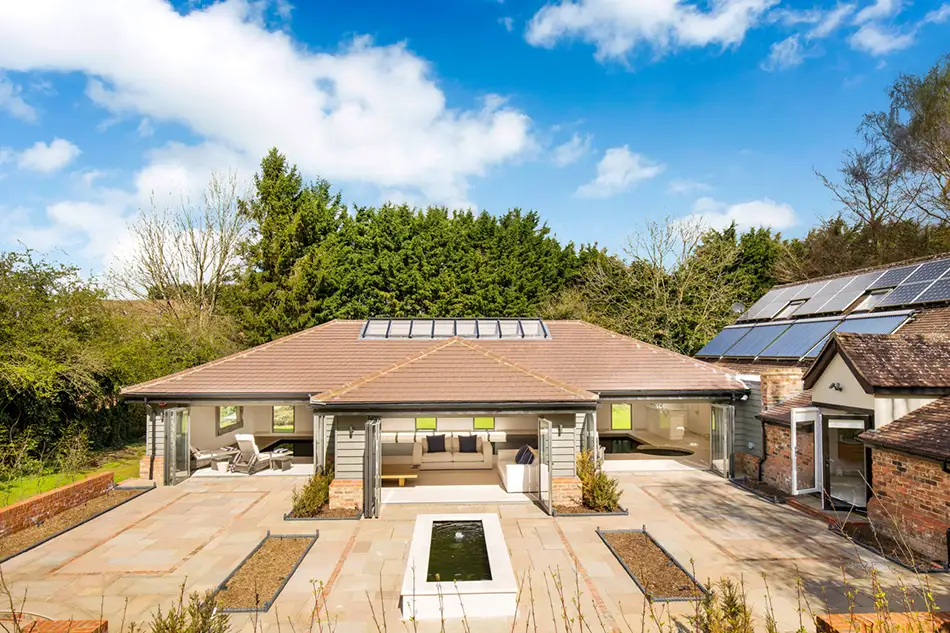 External View of A Stand-Alone Pool House