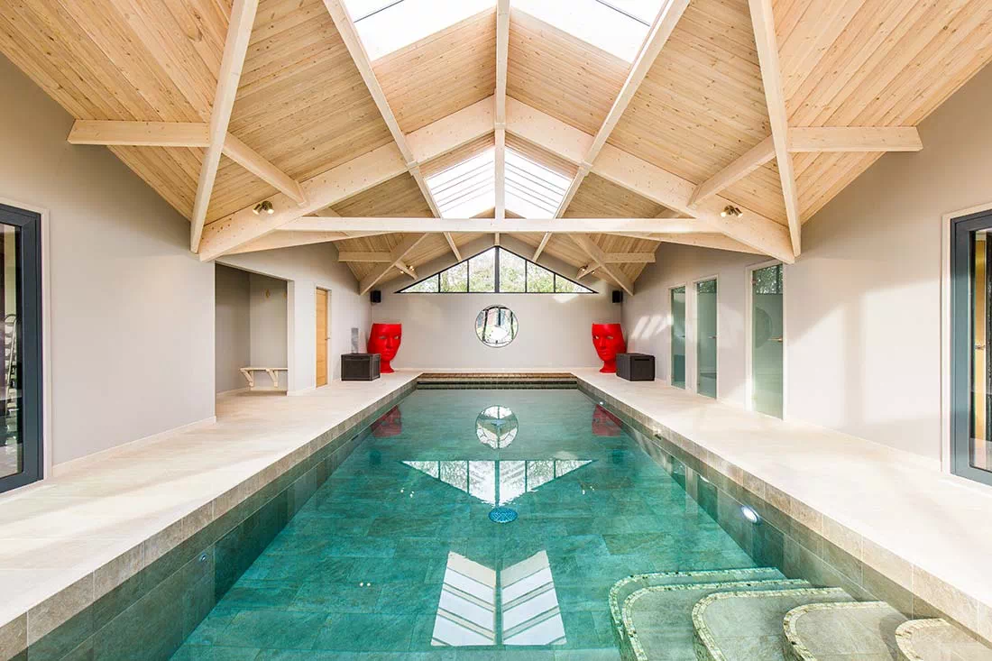 How long does it take to build an indoor pool? Indoor pool